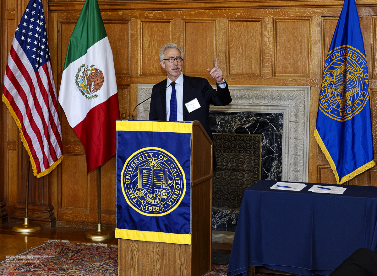 Presidents of UNAM and UC meet at UC Berkeley for discussions.